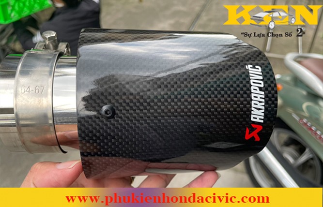 Lon Po Cacbon AKRAPOVIC Bóng